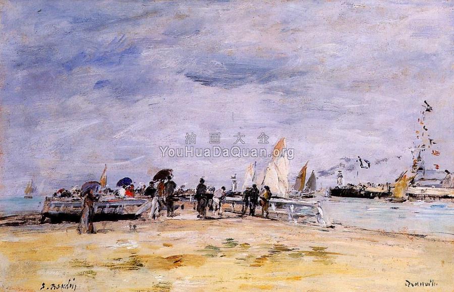 Deauville, the Jetty - 尤金·布丹